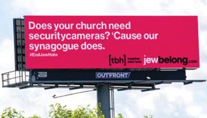 Advertisement in Toronto from JewBelong for their billboard campaign, 2022. (credit: JEWBELONG)