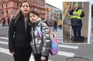 Parent, Rabbi Erica Gerson and her daughter, Talia were targeted by the crossing guard's alleged antisemitic vitriol. Helayne Seidman