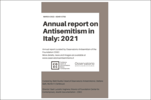 2021 Antisemitism report in Italy