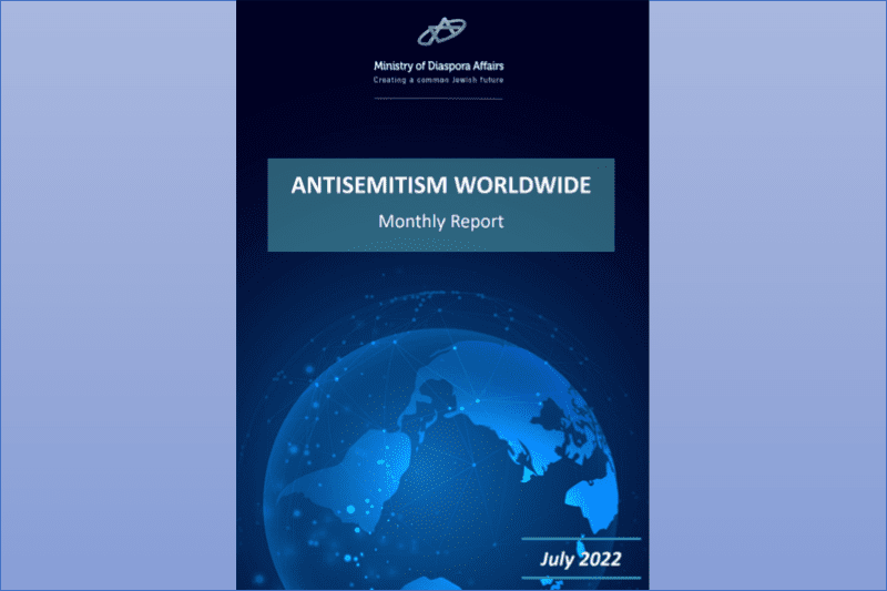 Antisemitism worldwide report, July 2022