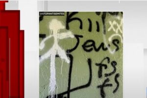Antisemitic and racist messages of hate spray-painted in Weston community. YouTube Screenshot