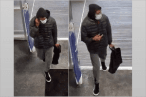 Suspect sought in a suspected hate-motivated assault investigation near Wilson Avenue and Dufferin Street. Provided / Toronto Police