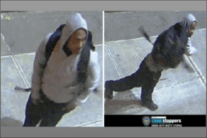 The man walked up to the Ramaz Middle School, on East 85th Street between Lexington and Park avenues, around 9 p.m. Wednesday, police said. (NYPD)