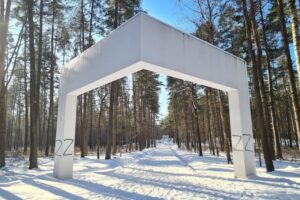 Biķernieki Holocaust memorial desecrated again. Photo: RUS.LSM