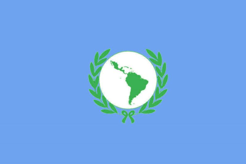 Latin American parliament flag